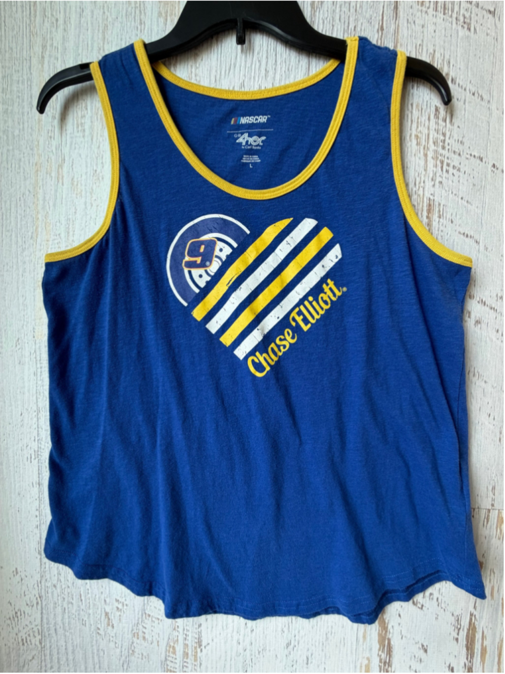 Women's 4her by Carl Banks NASCAR #9 Chase Elliott Tank Top Size L